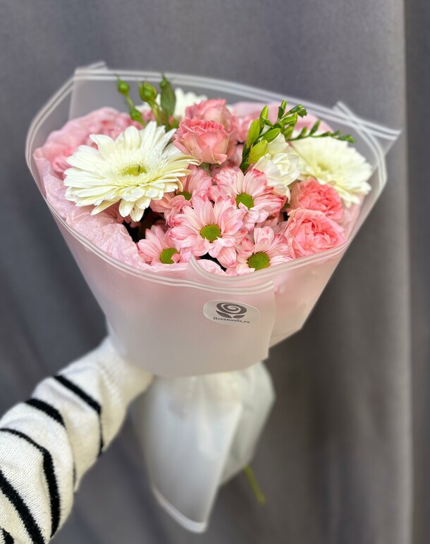 Букет "нежный аромат", артикул F1526224 - 4100 рублей, доставка по городу. Flawery - доставка цветов