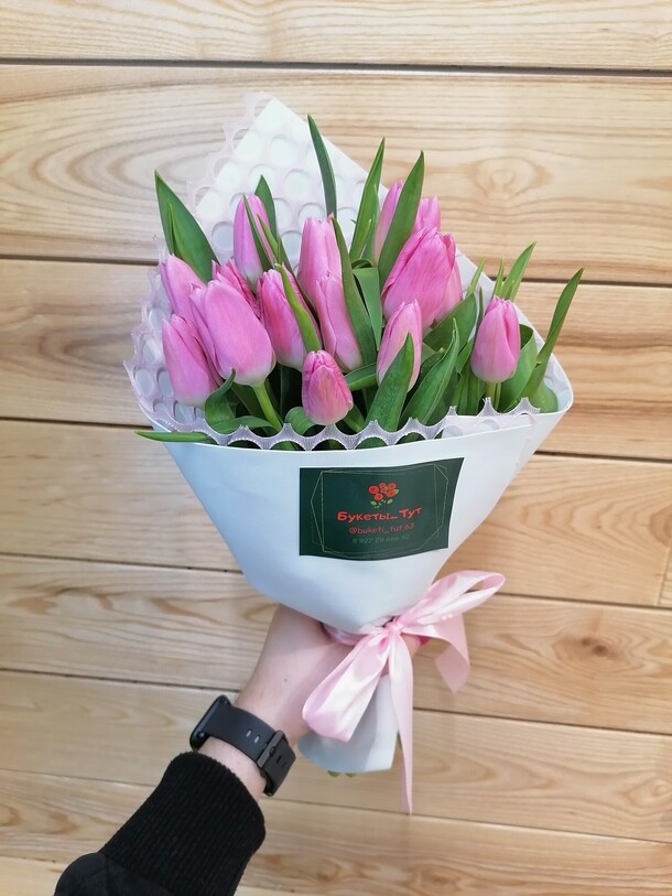 Тюльпановое утро, артикул F74048 - 4387 рублей, доставка по городу. Flawery - доставка цветов