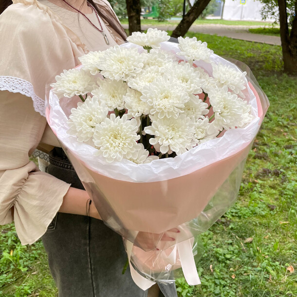 Кустовые хризантемы, артикул F1455285 - 3000 рублей, доставка по городу. Flawery - доставка цветов