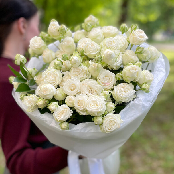 Кустовые пионовидные розы miss bombastic, артикул F1455291 - 7200 рублей, доставка по городу. Flawery - доставка цветов