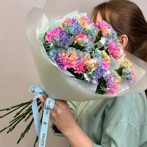 «скитлс» букет из диантусов, артикул F1344921 - 4294 рублей, доставка по городу. Flawery - доставка цветов