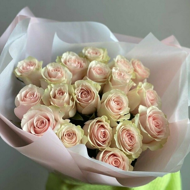 19 нежных роз, артикул F1235064 - 4930 рублей, доставка по городу. Flawery - доставка цветов