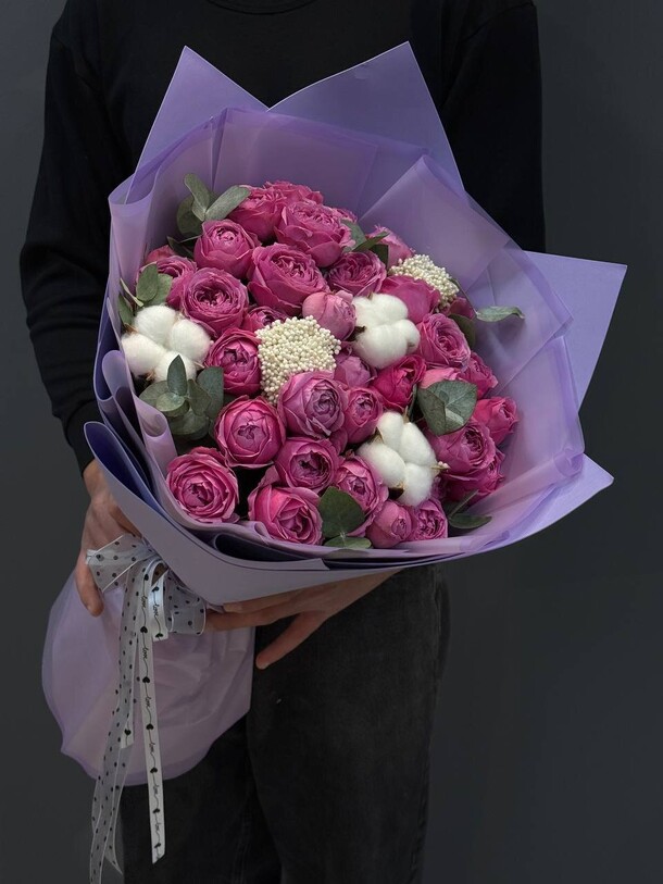 Букет пионовидная роза misty bubbles пион, артикул F1537555 - 5990 рублей, доставка по городу. Flawery - доставка цветов