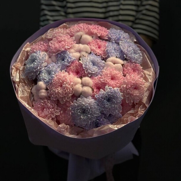 Букет из хризантемы алтай премиум, артикул F1537564 - 5890 рублей, доставка по городу. Flawery - доставка цветов