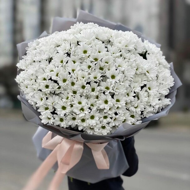 Букет из хризантем, артикул F1136284 - 19456 рублей, доставка по городу. Flawery - доставка цветов