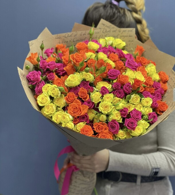 Микс роза, артикул F1161966 - 15044 рублей, доставка по городу. Flawery - доставка цветов