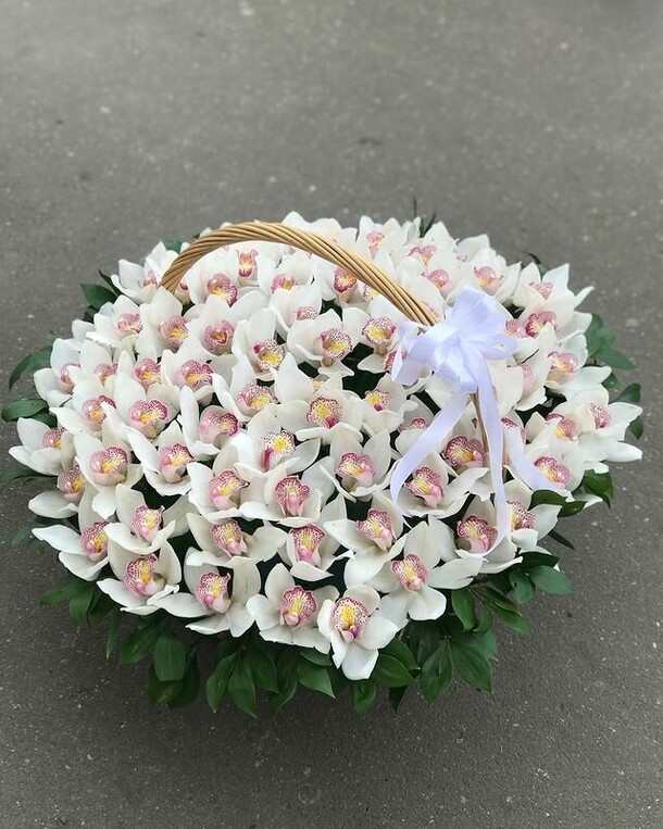 Орхидея в корзине, артикул F1163203 - 60570 рублей, доставка по городу. Flawery - доставка цветов