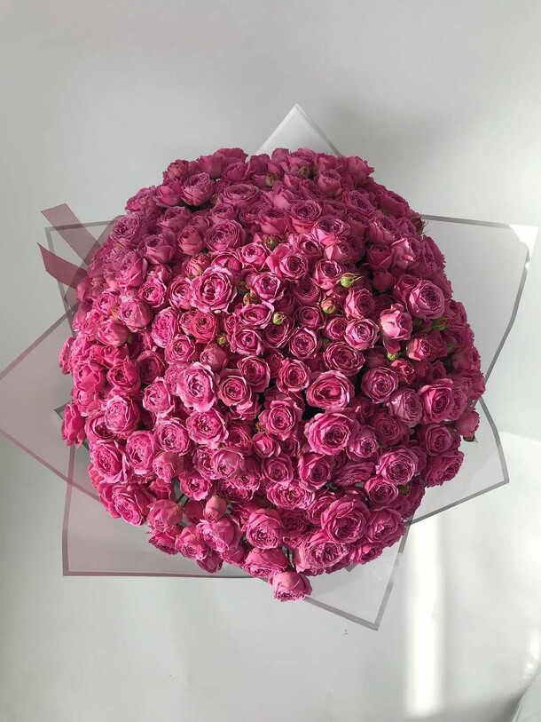 Букет из 101 мисти баблз, артикул F1226357 - 114124 рублей, доставка по городу. Flawery - доставка цветов