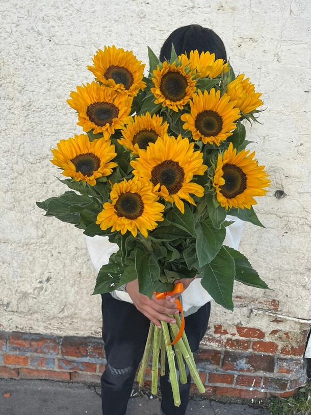 Букет из подсолнух🌻, артикул F1143328 - 15883 рублей, доставка по городу. Flawery - доставка цветов