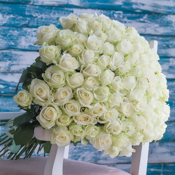 Букет  из 101 розы, артикул F89801 - 28500 рублей, доставка по городу. Flawery - доставка цветов