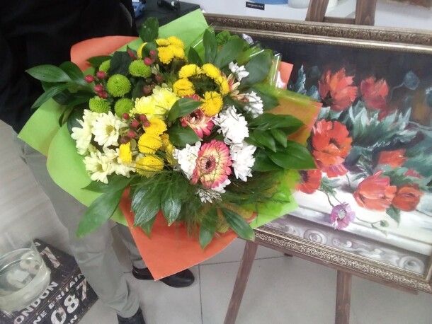 Букет европейский стильный, артикул F73213 - 4283 рублей, доставка по городу. Flawery - доставка цветов