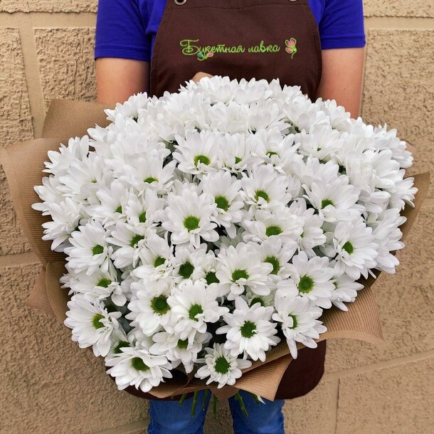 15 хризантем, артикул F1067550 - 6290 рублей, доставка по городу. Flawery - доставка цветов