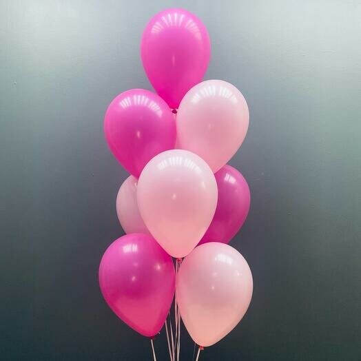 9 гелиевых шаров, артикул F1079392 - 1900 рублей, доставка по городу. Flawery - доставка цветов