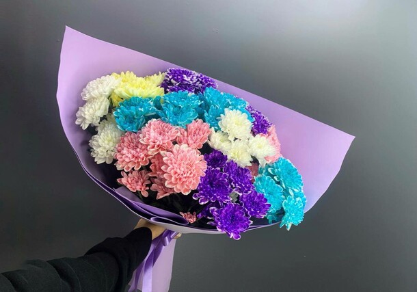 Букет " яркое настроение ", артикул F1143062 - 4590 рублей, доставка по городу. Flawery - доставка цветов