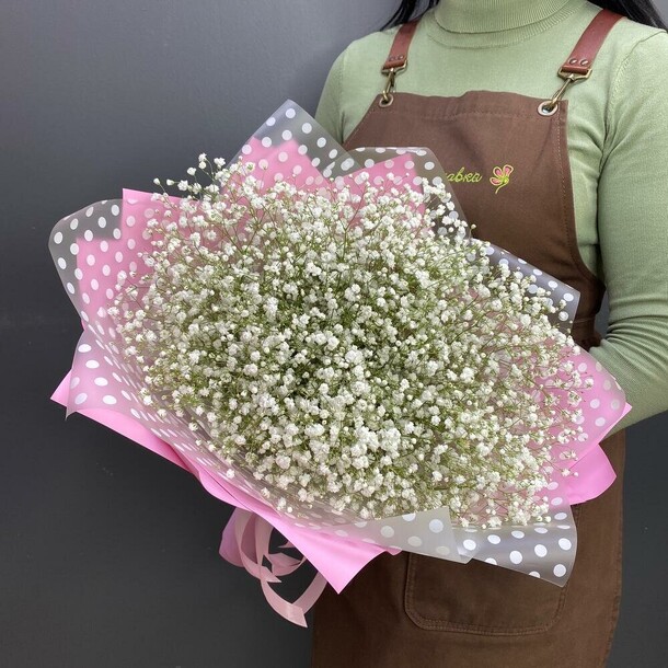 Букет с гипсофилой, артикул F1170234 - 2090 рублей, доставка по городу. Flawery - доставка цветов