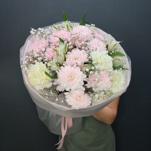 Сборный букет, артикул F1266284 - 3890 рублей, доставка по городу. Flawery - доставка цветов