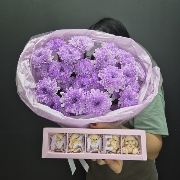 Набор для "мамы", артикул F1345811 - 3450 рублей, доставка по городу. Flawery - доставка цветов