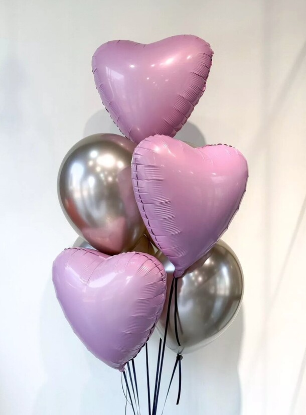 Набор шаров розовая готика, артикул F1329583 - 2800 рублей, доставка по городу. Flawery - доставка цветов