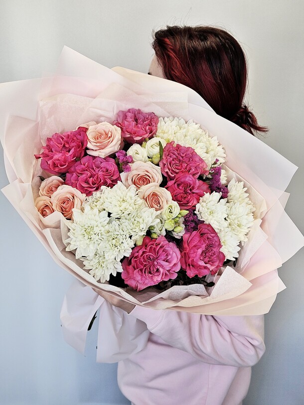 Букет "нежное джелато", артикул F1464696 - 9000 рублей, доставка по городу. Flawery - доставка цветов