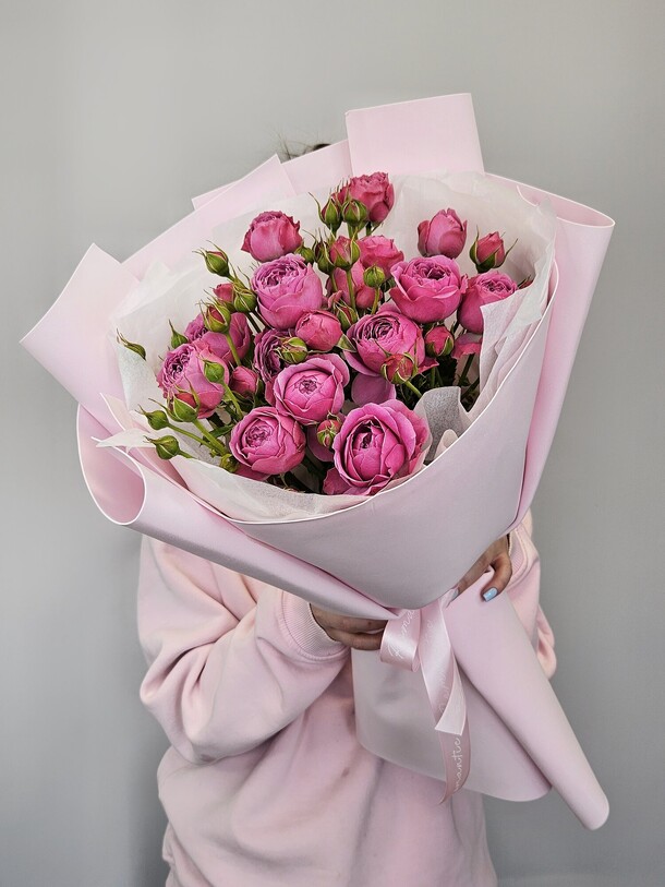 Моно букет мисти баблс, артикул F1534945 - 4650 рублей, доставка по городу. Flawery - доставка цветов