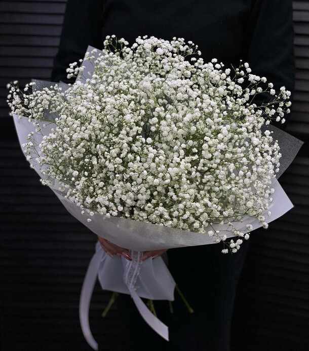 Букет из 11 гипсофил в упаковке, артикул F1294741 - 7481 рублей, доставка по городу. Flawery - доставка цветов