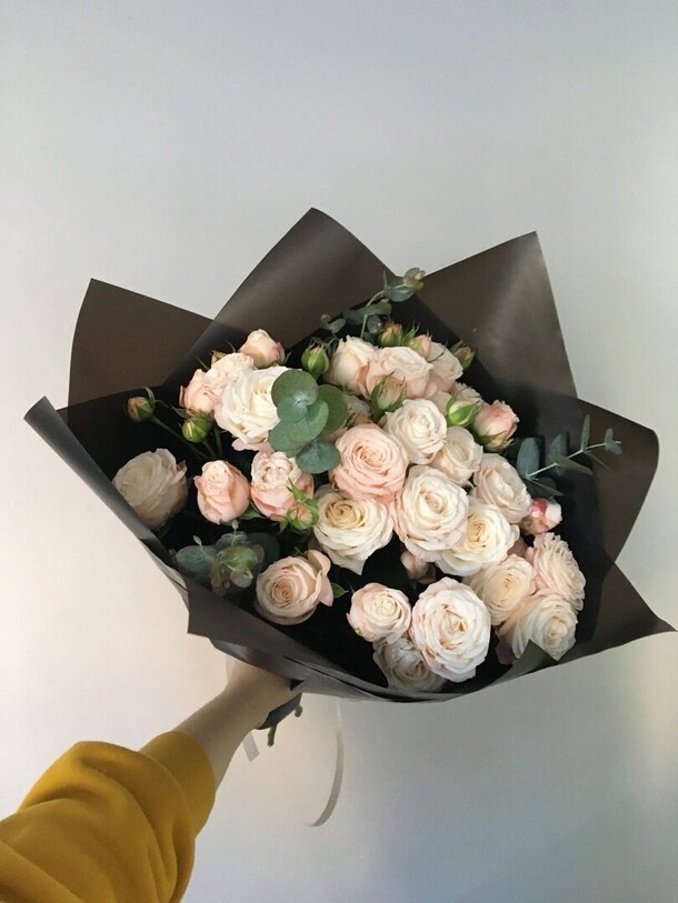 Пионовидные розы, артикул F1108511 - 5000 рублей, доставка по городу. Flawery - доставка цветов