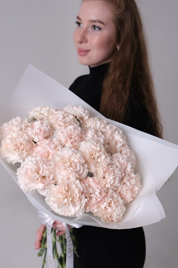 Монобукет диантусов, артикул F1271869 - 6955 рублей, доставка по городу. Flawery - доставка цветов