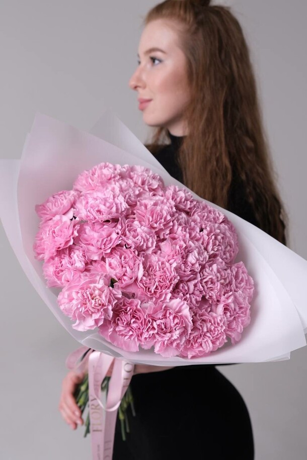 Монобукет диантусов, артикул F1271871 - 6955 рублей, доставка по городу. Flawery - доставка цветов