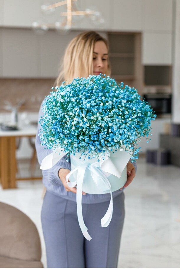 Голубая мечта из гипсофилы, артикул F1399734 - 6200 рублей, доставка по городу. Flawery - доставка цветов