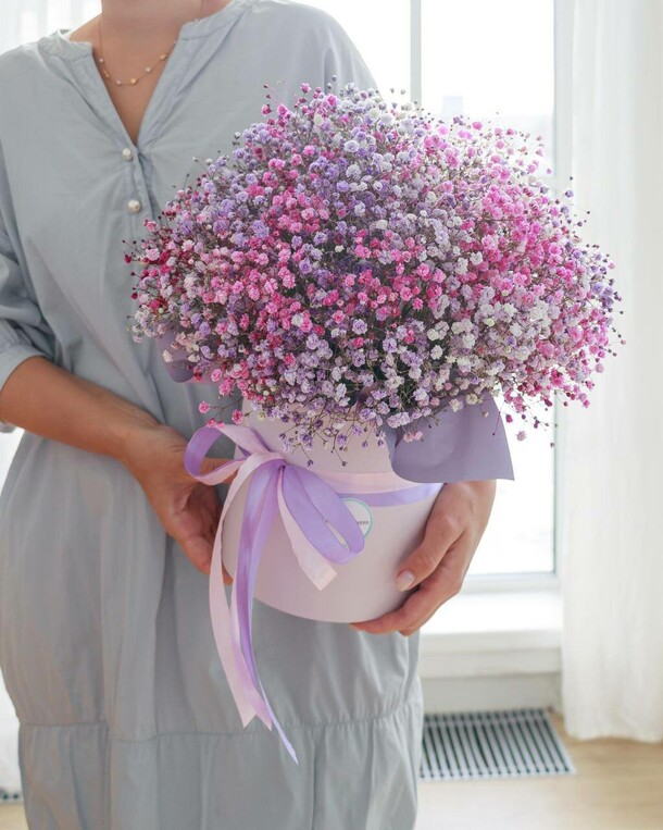 Ягодный джем, композиция из гипсофилы, артикул F1399737 - 6200 рублей, доставка по городу. Flawery - доставка цветов