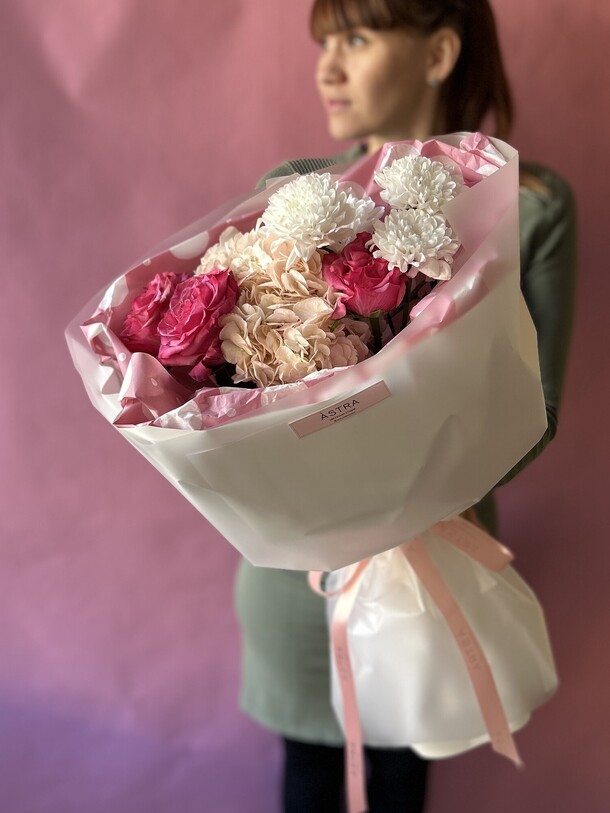 Букет вальс цветов, артикул F1338096 - 3550 рублей, доставка по городу. Flawery - доставка цветов