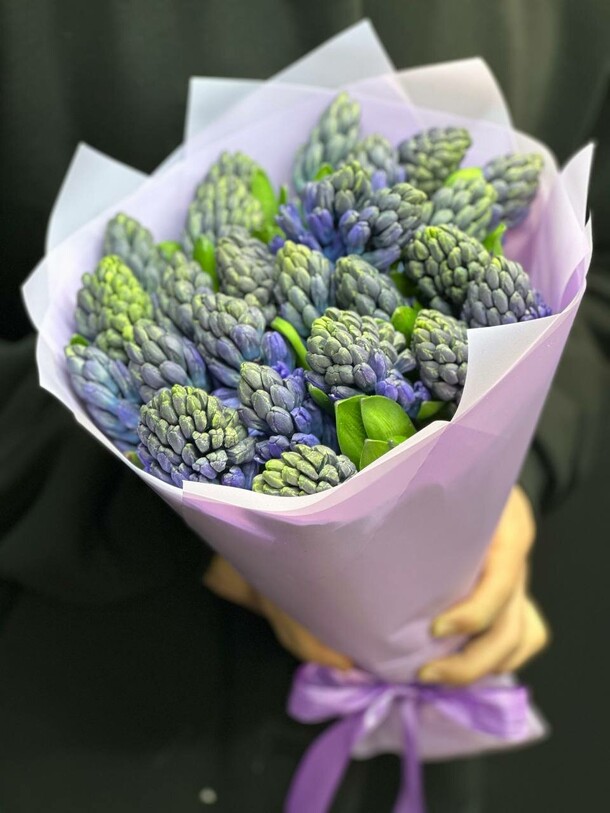 Букет из гиацинтов, артикул F1241691 - 9500 рублей, доставка по городу. Flawery - доставка цветов