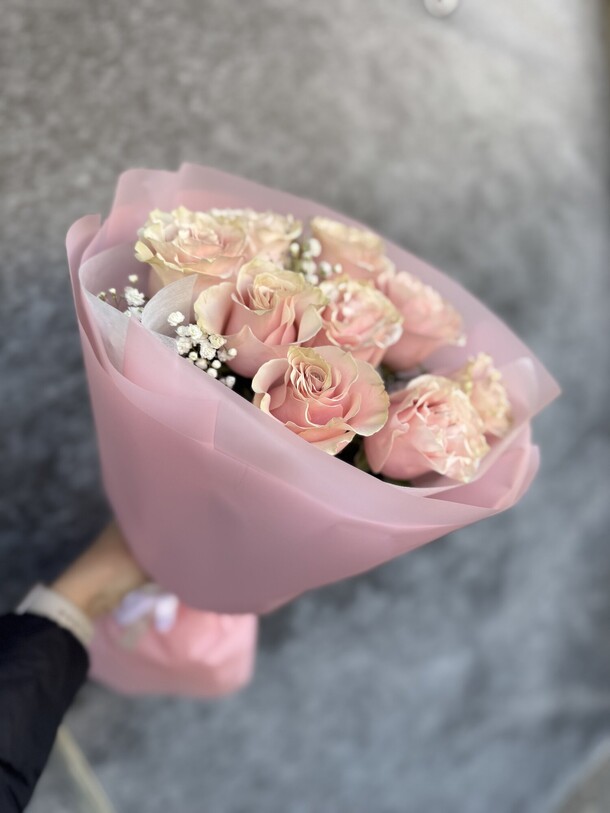 Букет «розовый зефир», артикул F1398722 - 4180 рублей, доставка по городу. Flawery - доставка цветов