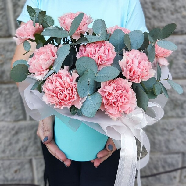 Композиция розовые диантусы, артикул F1429950 - 4362 рублей, доставка по городу. Flawery - доставка цветов