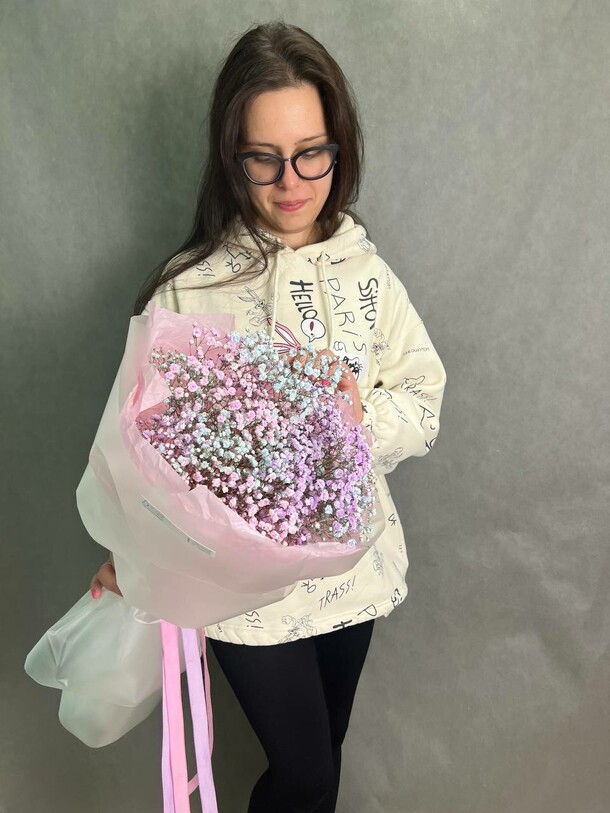 Гипсофила радужная, артикул F1278941 - 1950 рублей, доставка по городу. Flawery - доставка цветов