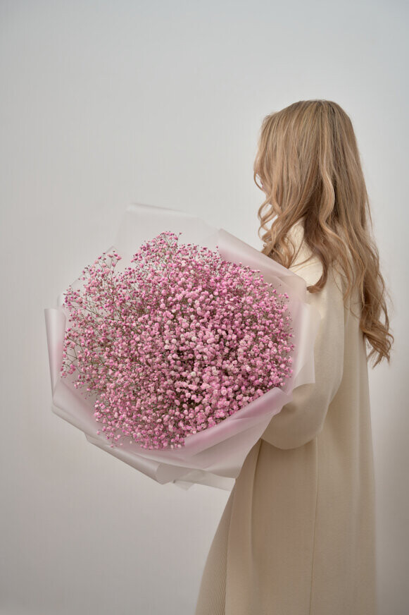 Розовое облако гипсофилы, артикул F1258728 - 12650 рублей, доставка по городу. Flawery - доставка цветов