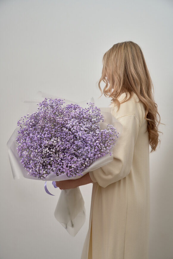 Сиреневое  облако из гипсофилы, артикул F1258734 - 12650 рублей, доставка по городу. Flawery - доставка цветов