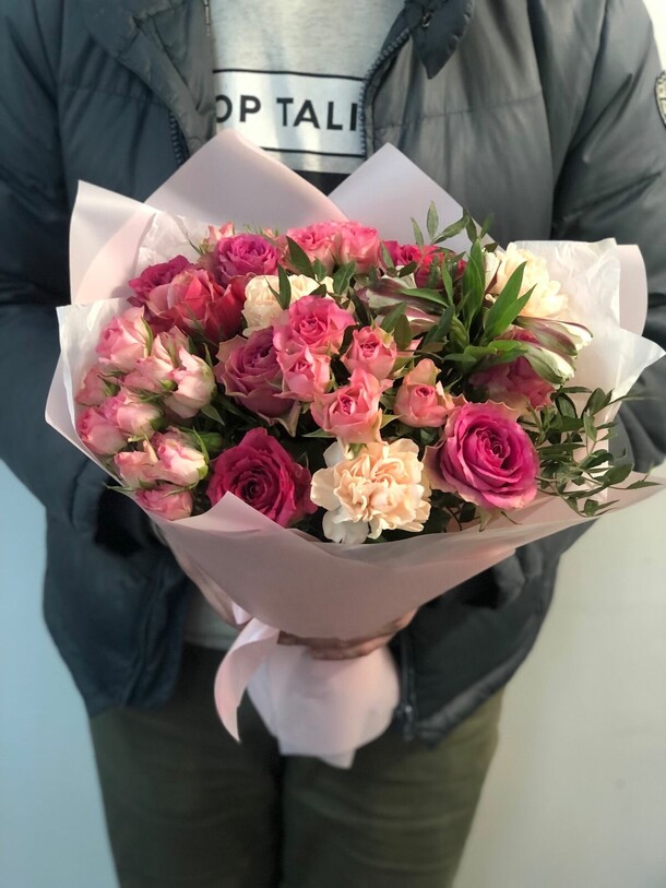 Букет "нежное утро", артикул F1101868 - 7900 рублей, доставка по городу. Flawery - доставка цветов