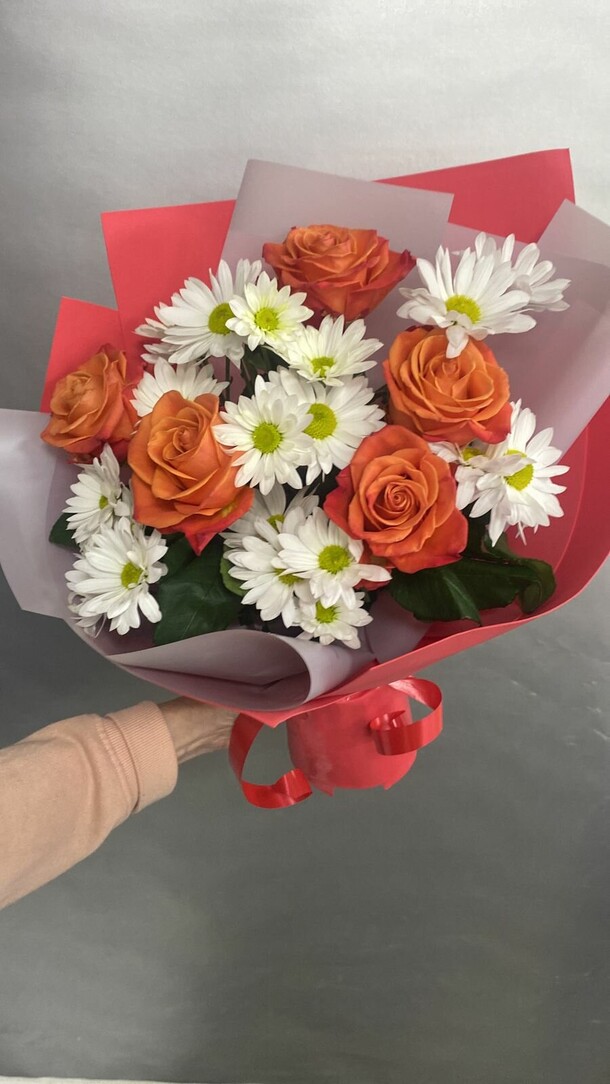 Пламя, артикул F1086767 - 3383 рублей, доставка по городу. Flawery - доставка цветов