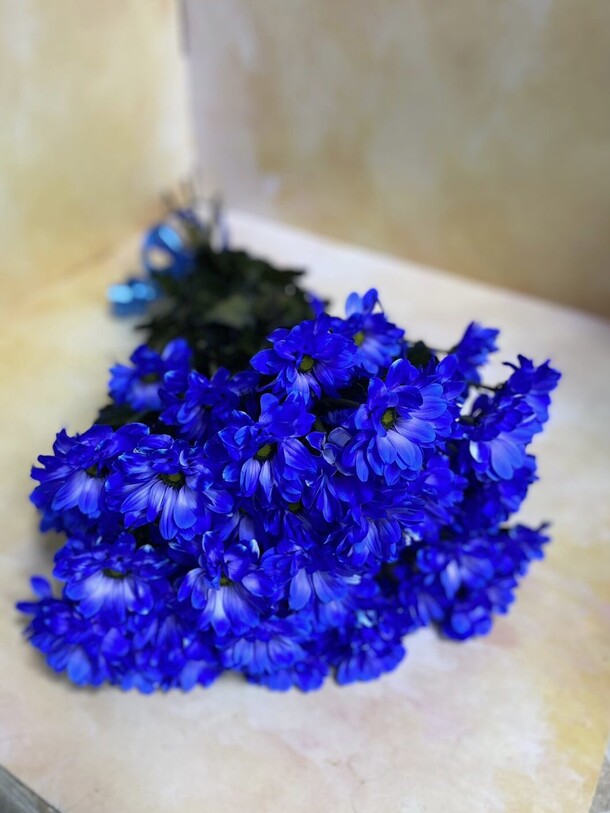 Букет кустовых хризантем 7 шт, артикул F1338742 - 2460 рублей, доставка по городу. Flawery - доставка цветов