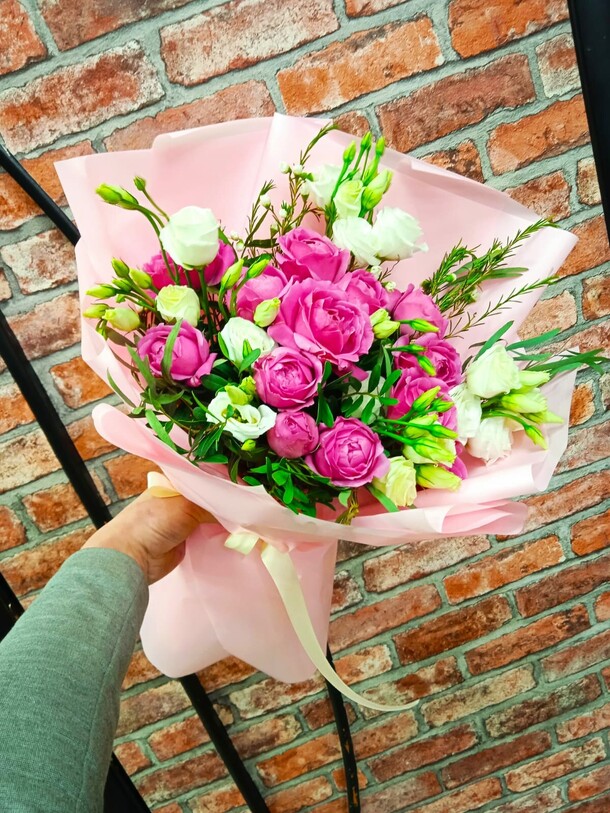 Букет «мирабель», артикул F1343321 - 5650 рублей, доставка по городу. Flawery - доставка цветов