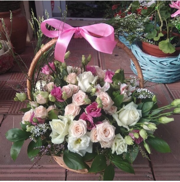 Корзина «рафаэль», артикул F61392 - 9860 рублей, доставка по городу. Flawery - доставка цветов