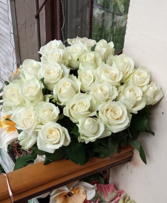 25 роз аваланш, артикул F91089 - 7150 рублей, доставка по городу. Flawery - доставка цветов