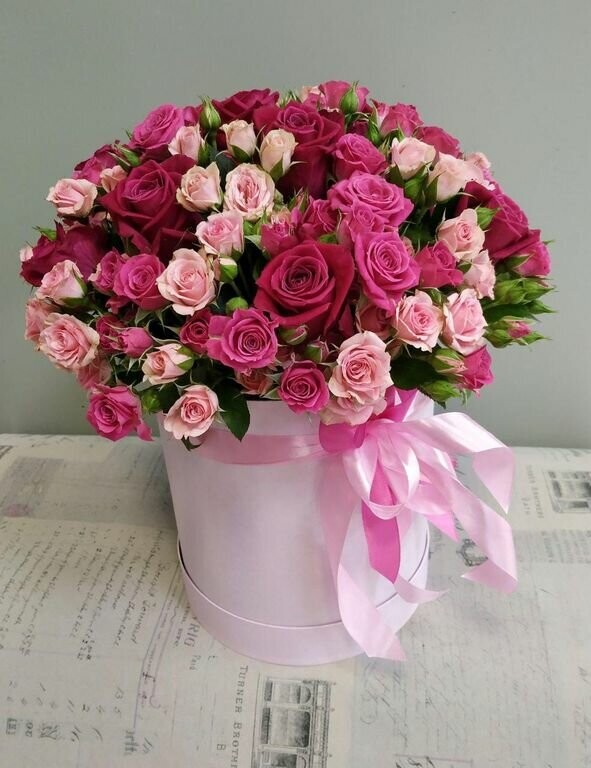 Коробка роз «лавери», артикул F94855 - 10150 рублей, доставка по городу. Flawery - доставка цветов