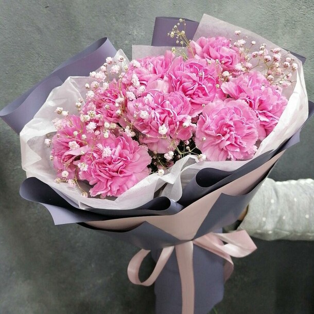Букет lucy из диантусов, артикул F1079578 - 1970 рублей, доставка по городу. Flawery - доставка цветов