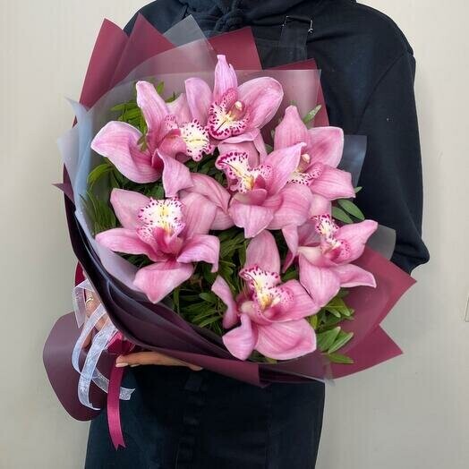 Орхидея цимбидиум, артикул F1090723 - 2370 рублей, доставка по городу. Flawery - доставка цветов