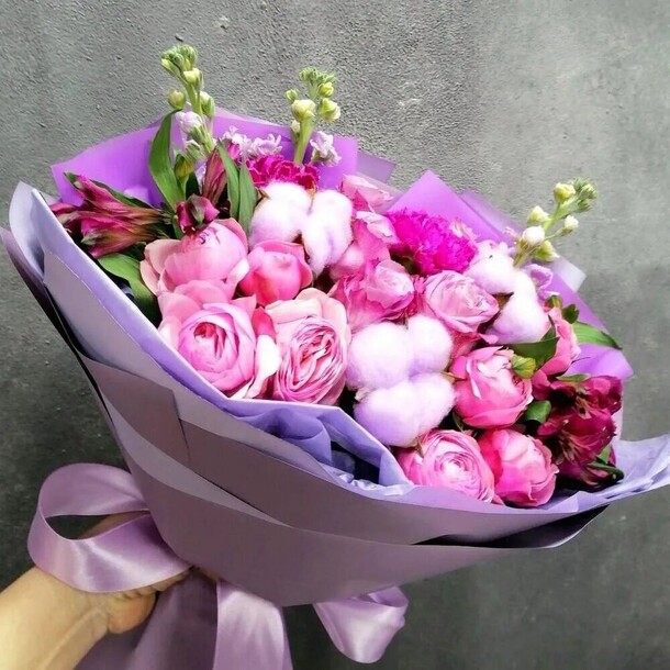 Букет "прикосновения любви", артикул F1099082 - 4174 рублей, доставка по городу. Flawery - доставка цветов