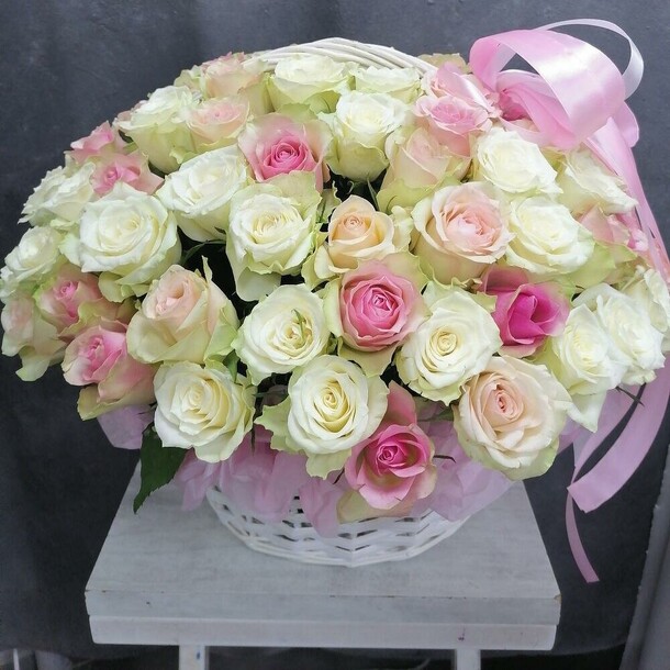 101 роза, артикул F1126510 - 9950 рублей, доставка по городу. Flawery - доставка цветов