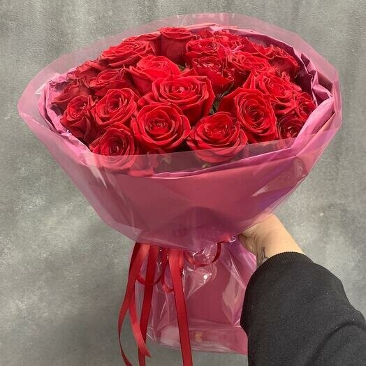Моно из 21 красных роз🌹, артикул F1234429 - 2934 рублей, доставка по городу. Flawery - доставка цветов