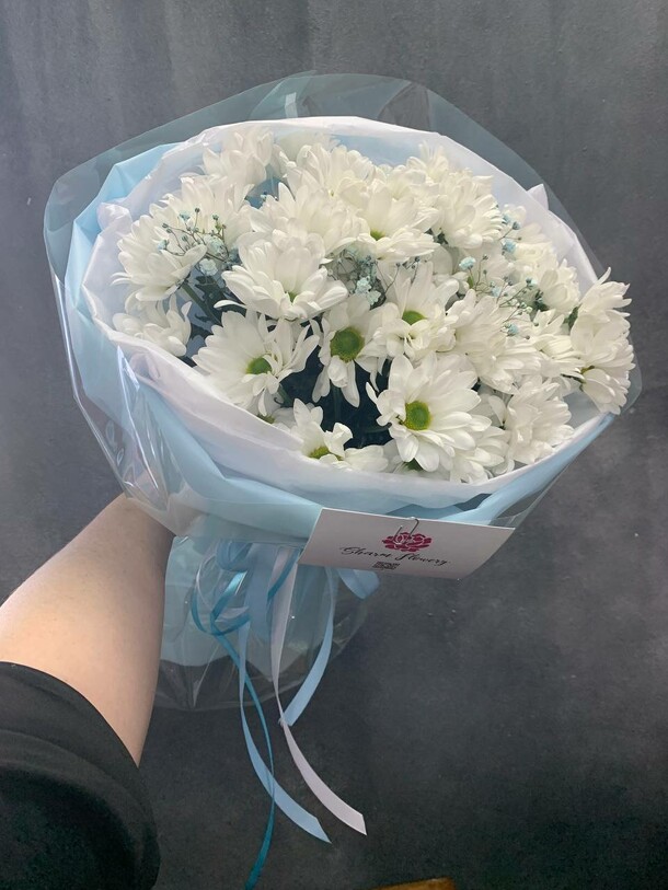 Облака😍 (7 хризантем), артикул F1252867 - 2890 рублей, доставка по городу. Flawery - доставка цветов